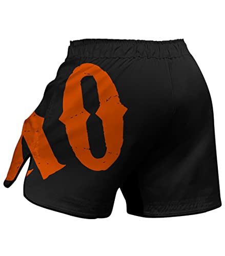 Men's Anime KO Graphic Mid-Thigh Fight Short High Durability for Combat2