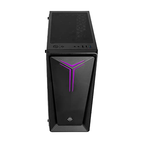 Gabinete Gamer Mancer Crusader, Mid-Tower, Lateral de Vidro, Com 1 Fan, Preto, MCR-CSD-BK01