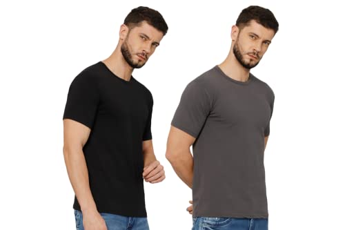 Image of T-Shirt for Men - 100% Cotton Casual T-Shirt | Half Sleeve, Round Neck 4 Way Stretch Fabric | Slim Fit T-Shirt