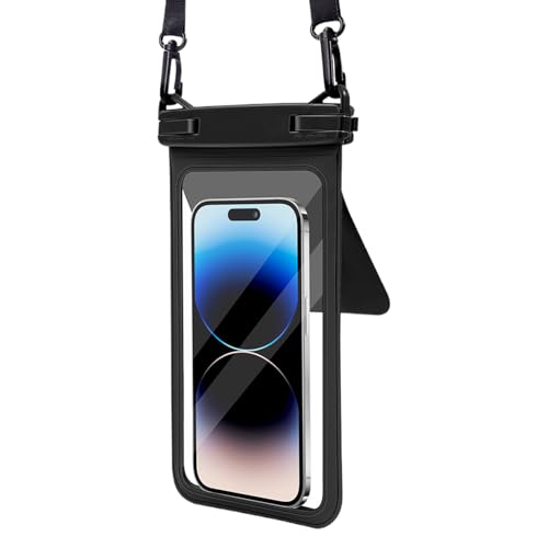 Croovepi Funda impermeable para teléfono celular, pantalla táctil de PVC transparente, bolsa impermeable para natación, salidas a la piscina, crucero, viajes, deportes acuáticos al aire libre, kayak