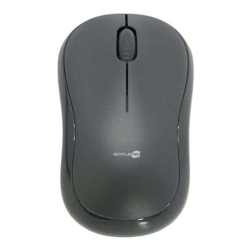 Kit teclado y ratón inalámbrico SIMPLETEK 2.4 GHz con acabado funcional AZERTY 2