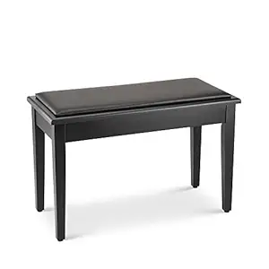 On Stage KB8904B Deluxe Piano Bench with Storage Compartment