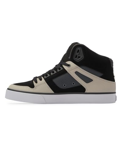 DC Shoes DC Shoes Men's Low-Top Sneakers, Black Grey Brown, 10