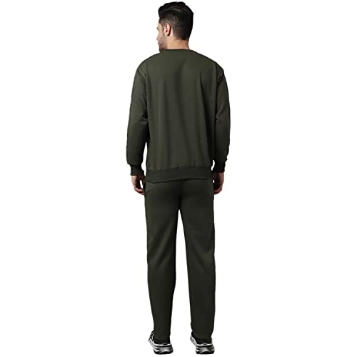 Image of Mack Jonney Fleece Solid Tracksuit Co-ord Set for Men- SW RN LOWER 02-P