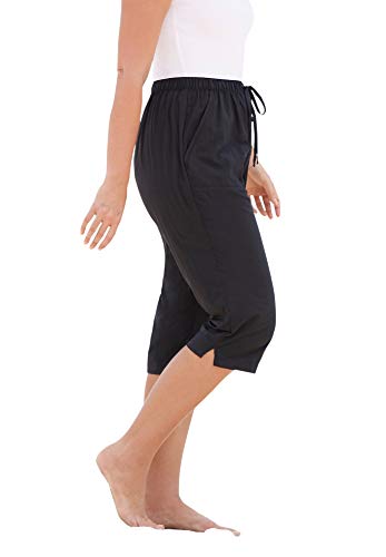 Swimsuits For All Women's Plus Size Taslon&Reg Capri Coverup Pant - 26/28, Navy Blue #TOP4