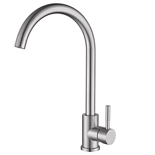 Spülbeckenarmatur Mit Handbrause & 6 Adaptern – 2 M Schlauch, ON/OFF-Taste, Silber