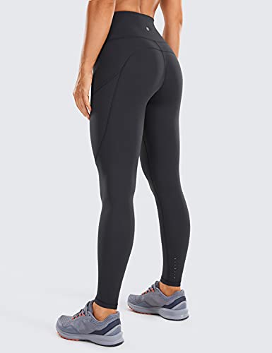 CRZ YOGA Sportlegging voor dames, hoge taille, ondoorzichtig, lange yogabroek met zakken, naked feeling, 63 cm - Image 3