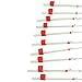 15 Pcs Ice Fishing Rod Tip, Mini Winter Ice Fishing Rod Top Tip Double Thicken Fishing Rod Tip Portable Fishing Pole Parts for Outdoor Ice Fishing