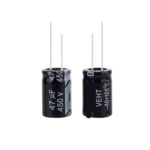 Condensateur 47uF 450V électrolytique radial dimensions 16 x 25 mm lot de 5