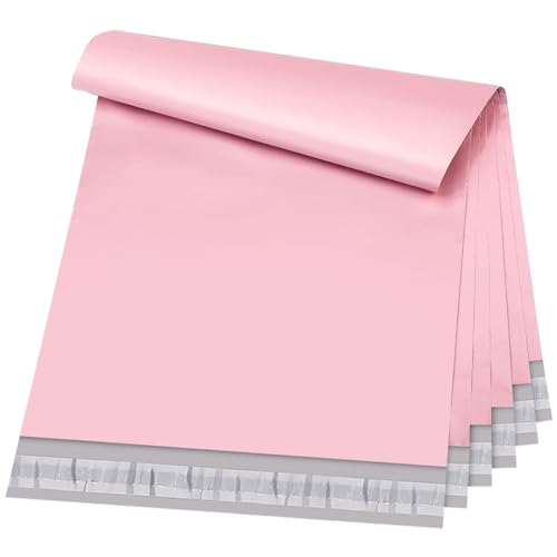 Image of Metronic Poly Mailers 19x24 50 Pack, Large Shipping Bags for Clothing | Strong Tear-resistant Waterproof Mailing Bags, Shipping Envelopes, Packing Bags for Clothing, Small Business, Pink.