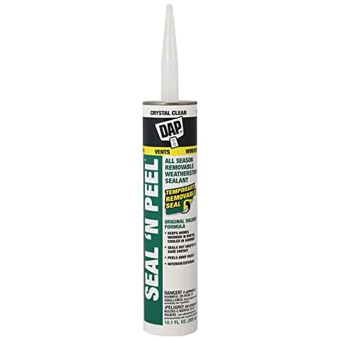 Dap 18354 Seal 'N Peel Removable Caulk, 10.1-Ounce Cover