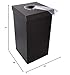 One Earth Disposable and Reusable Corrugated Cardboard Trash and Recycling Boxes: Bin + Lid + Trash Bag- Black (Qty. 10 Sets)