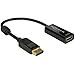 Produktbild Delock Adapterkabel DisplayPort 1.2 Stecker > HDMI Buchse schwarz 4K Passiv, 62609