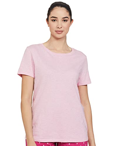 Image of Van Heusen Women Lounge T-Shirt - 100% Super Combed Cotton - Round Neck, Short Sleeves