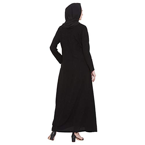 Image of Nabia Nida Matte Fabric Full Length Abaya Dress for Women