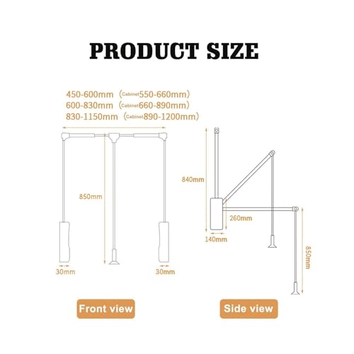 Barre de penderie en acier robuste 30 kg système de rangement premium - 2