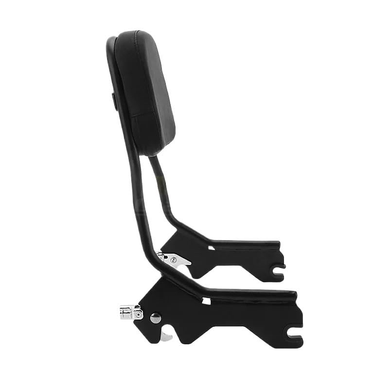 Dossier amovible pour passager arrière de moto en finition noire Softail 18-22