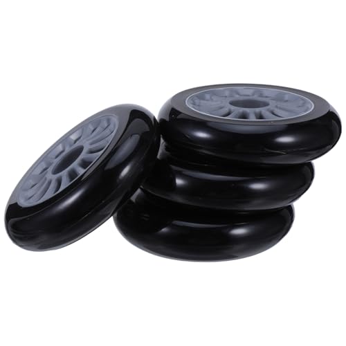 Roues en plastique pour trottinette et chariot - Lot de 4 roulettes de skateboard