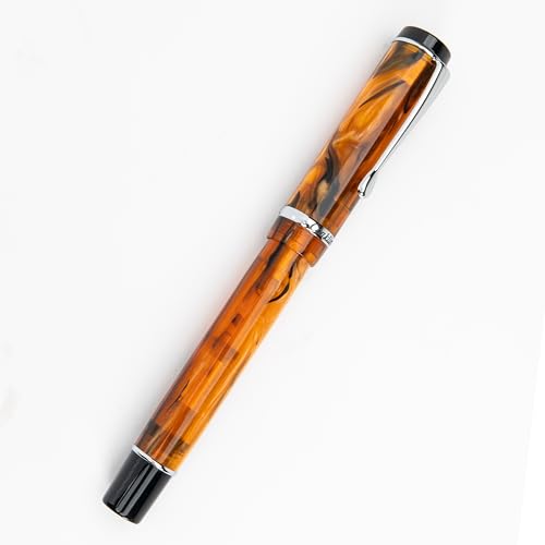 Conklin Duragraph Amber Fountain Pen, Stub Nib (CK71343)