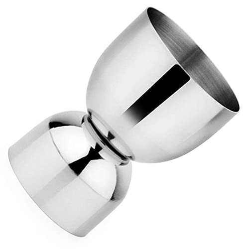 Image of Saylani Peg Measurer 30 & 60ml Glass Used to Liquor Measuring Cup Double Sided Stainless Steel Glossy Finish