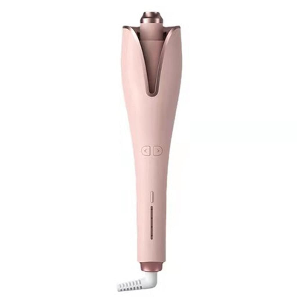 Womens Automatic Rotating Curling Iron Pink 4 Heat Settings Negative Ion Technology Rapid Heat-Up Hair Care Styling Tool