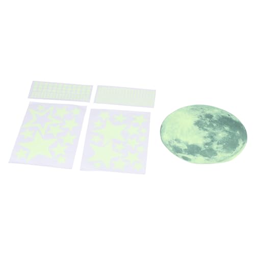 Set de 435 adhesivos luminosos para pared con luna y estrellas miniatura 7