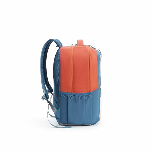Image of American Tourister Stan | 35 Ltrs | 3 Compartments | Bottle Pocket | Ergonomic Padded Back Panel & Shoulder Straps | Secondary School Backpack | 1 Year International Warranty | Rust Green