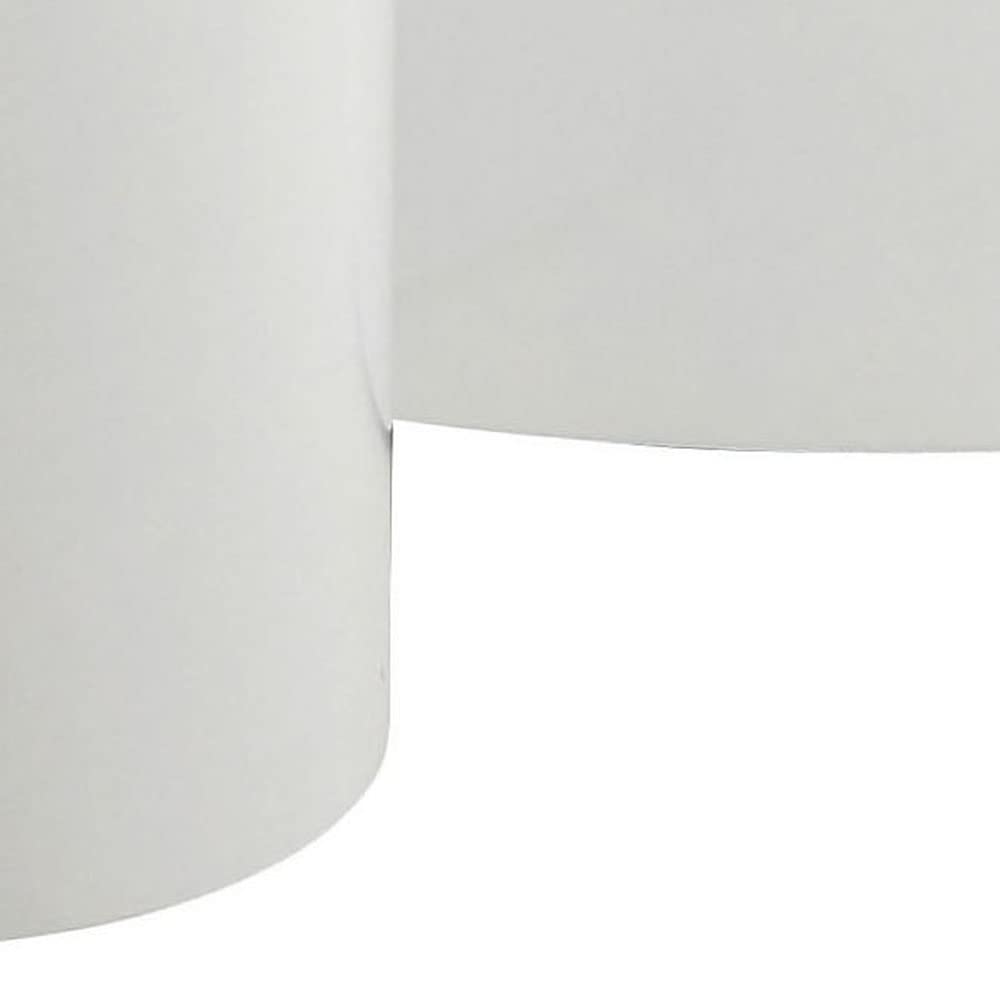 AC Design Furniture Rico salontafel in witte marmerlook set van 2, ruimtebesparende ovale bijzettafels voor de woonkamer, moderne bijzettafels, B: 48 x H: 40 x D: 33 cm en B