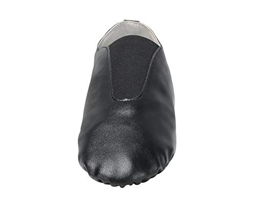 Linodes PU Leather Jazz Shoe Slip On Dance Shoes with Up Elastic for Girls and Boys (Toddler/Little Kid/Big Kid)2