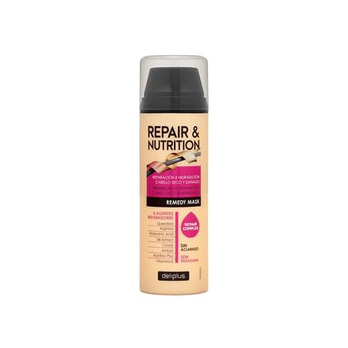 Mascarilla sin aclarado Repair & Nutrition Deliplus cabello seco y dañado con 8 agentes reparadores [bote 150 ml]