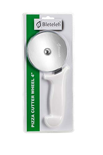 Bleteleh Pizza Cutter, Pastry Cutter, Professional Food Service Quality, 4-Inch Stainless Steel Wheel Blade #TOP6