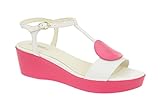 geox sandalen  Geox Damen Sandalette - Riemchen Sandalen Nouvelle D32R7E 00039 C0563 Weiß, EU 38