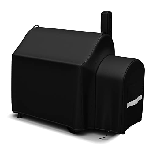 Grisun Grill Cover For Oklahoma Joe's Longhorn Reverse Flow Smoker, Anti-Fade Waterproof Smoker Cover For Oklahoma Joe's Longhorn Reverse Flow Grills, No Fading For 2 Years, Drawstring For Secure Fit #TOP12