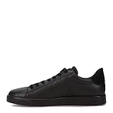ECCO Men's Street Lite Retro Sneaker, Black/Black, 9-9.5