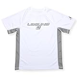 LAGUNA Boys Crewneck Short Sleeve Loose Fit Rashguard Swim Sun Tee Shirt UPF 50+ - White, Gray, Blue