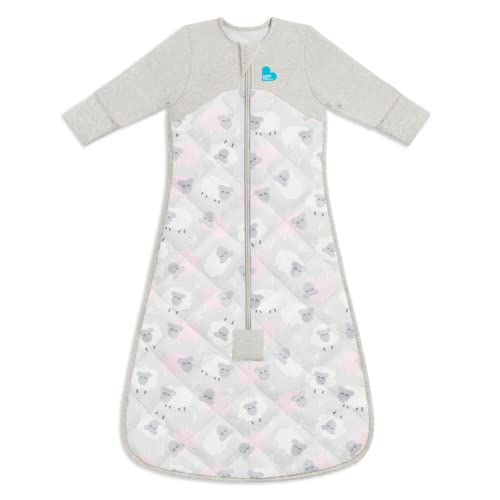 Love To Dream Organic Merino Wool Warm Baby Sleep Bag (6-18 Mo), Super Soft Temp Regulating Sleeping Sack, 2.5Tog Warm Wearable Blanket, Pink #TOP29