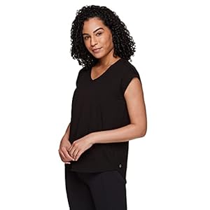 RBX Active Women’s Fashion Athletic Short Sleeve Flowy Yoga T-Shirt
