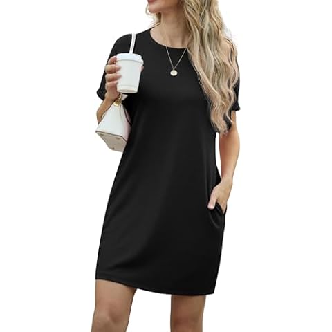 GRECERELLE Women's Summer Mini Dress with Pockets Cover