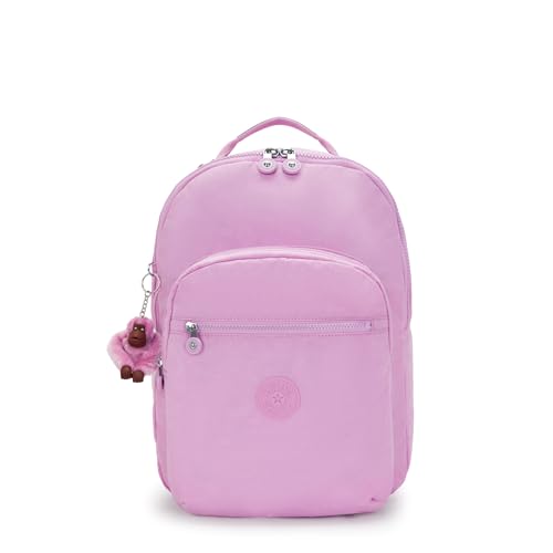 Kipling Mochila feminina Seul para laptop de 15 polegadas, durável, espaçosa com alças de ombro acolchoadas, manga protetora embutida