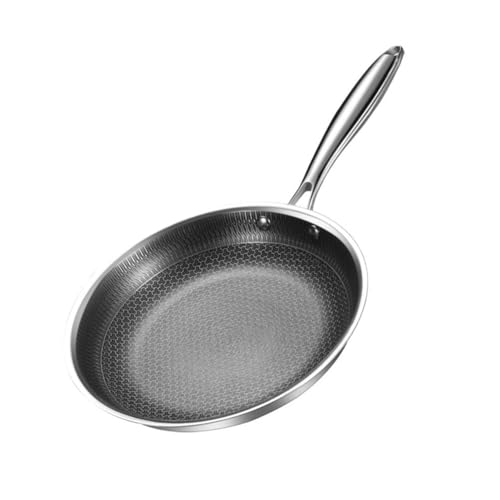 Wok de acero inoxidable con mango, 26 cm