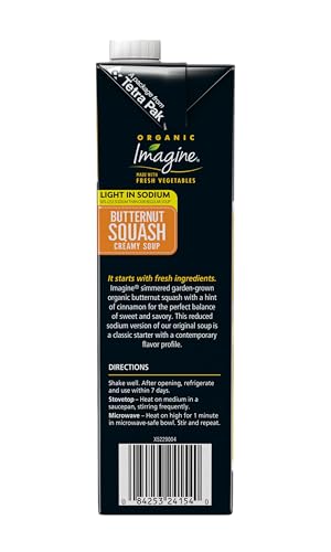 Image of Imagine Light in Sodium Organic Creamy Butternut Squash Soup 32 oz (Pack of 6)