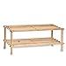 Hersing - Zapatero de madera de 74 x 26 x 29,5 cm, ideal para el hogar de color natural , válido para distintos usos como decoración, estante, estantería, mueble (Natural, 74 x 26 x 29,5 cm)