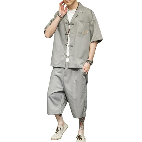 Style chinois brodé ensemble homme d'été anti chaleur confort