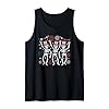 Celebrate Freedom in Style: Buy the Patriotic Dancing Skeletons 4th of July Tank Top – 4th of July Patriotic Party Style