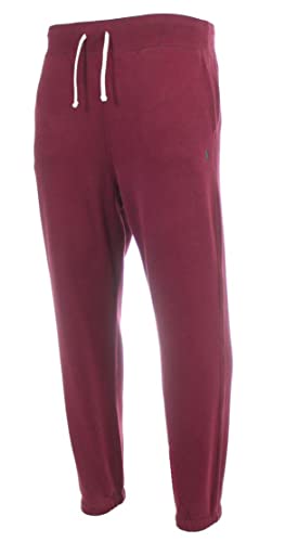 Ralph Lauren Pantalon de jogging pour homme, rouge bordeaux, L