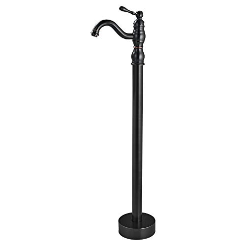 Freestanding Tub Filler Oil Rubbed Bronze Floor Mount Bathtub Faucet Clawfoot Single Handle 360 Degree Swivel Spout Single Lever Brass Mixer Tap Freestanding Tub Filler Oil Rubbed Bronze Floor Mount Bathtub Faucet Clawfoot Single Handle 360 Degree Swivel Spout Single Lever Brass Mixer Tap