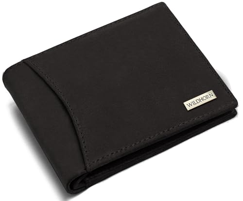Image of WildHorn RFID Protected Leather Wallet for Men, Brown