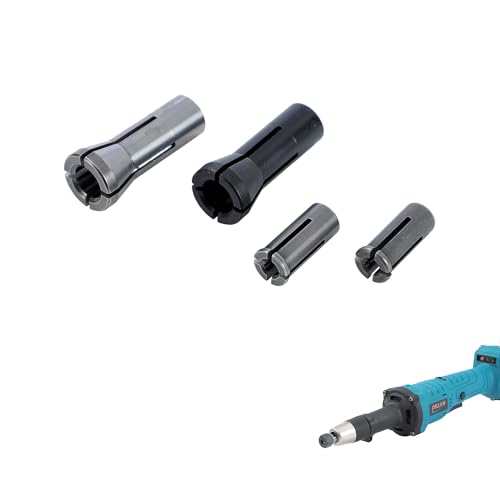 KATSU Tools SP10230901 Spare Collets Set 6mm 3mm 1/8 Inch and 1/4 Inch for 102309 Brushless Cordless Die Grinder