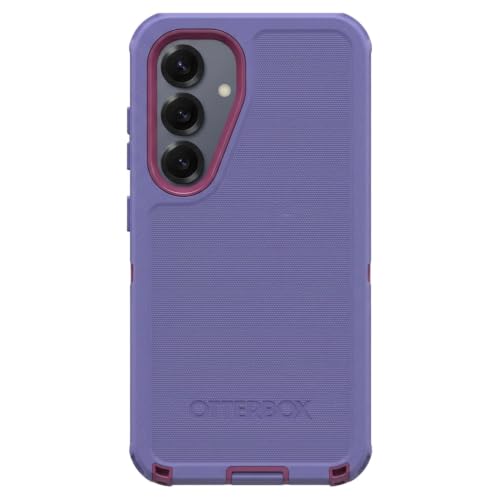 Image of OtterBox Samsung Galaxy S25 & Galaxy S24 (Only) - Defender Series Case - Violet Current (Purple & Pink) - Rugged & Durable - with Port Protection - Wireless Charging Compatible