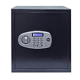Yale YSS/390/DB2 Safe Locker for Home & Office | 41 Litres | Pin Code Access | Manual Key | Intrusion Alarm | Anti-Saw Bolts | Steel Body | Digital Keypad Locker | Auto Freeze | Blackk